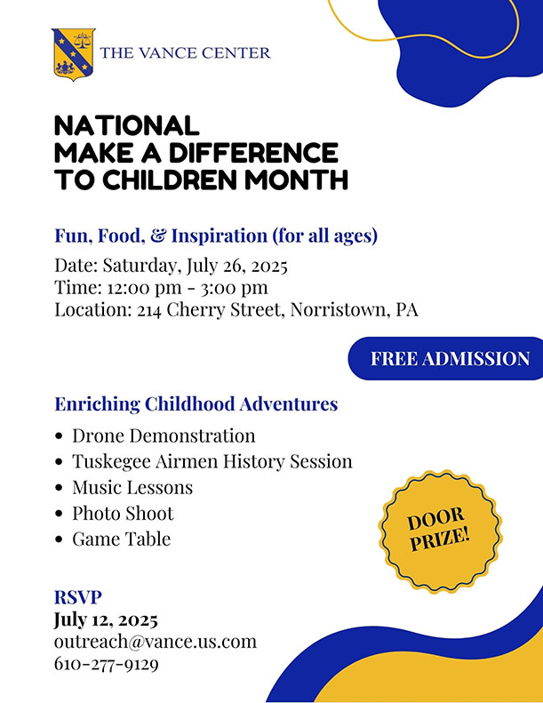 NATIONAL MAKE A DIFFERENCE TO CHILDREN MONTH FLYER